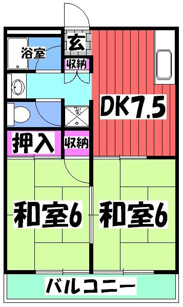 高石グリーンハイツの間取り