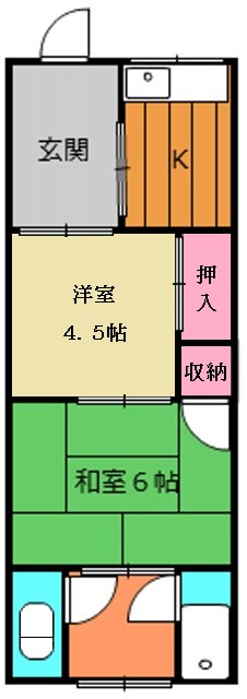 山本アパートの間取り