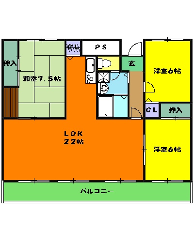 マスターズエル綾園20の間取り