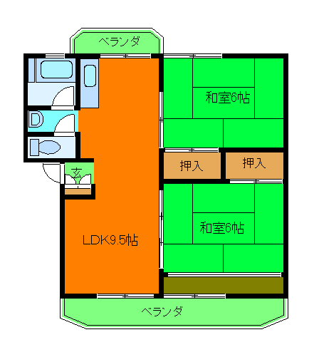 マンション栄の間取り