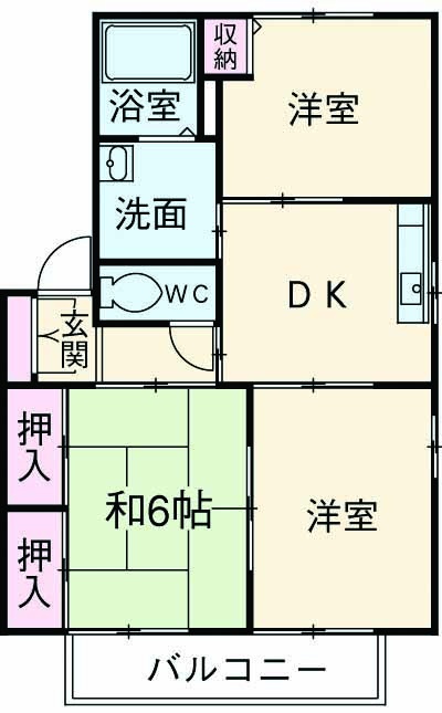 ヴィリジアン・ガーデンC.Eの間取り