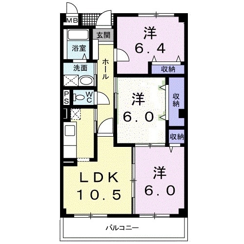 メルヴェイユの間取り