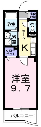 ベル アンジュ 裕の間取り