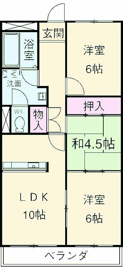 マンションNASHIMAの間取り