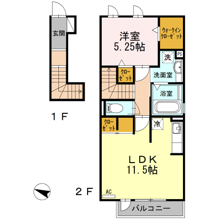 ボヌールH&Eの間取り