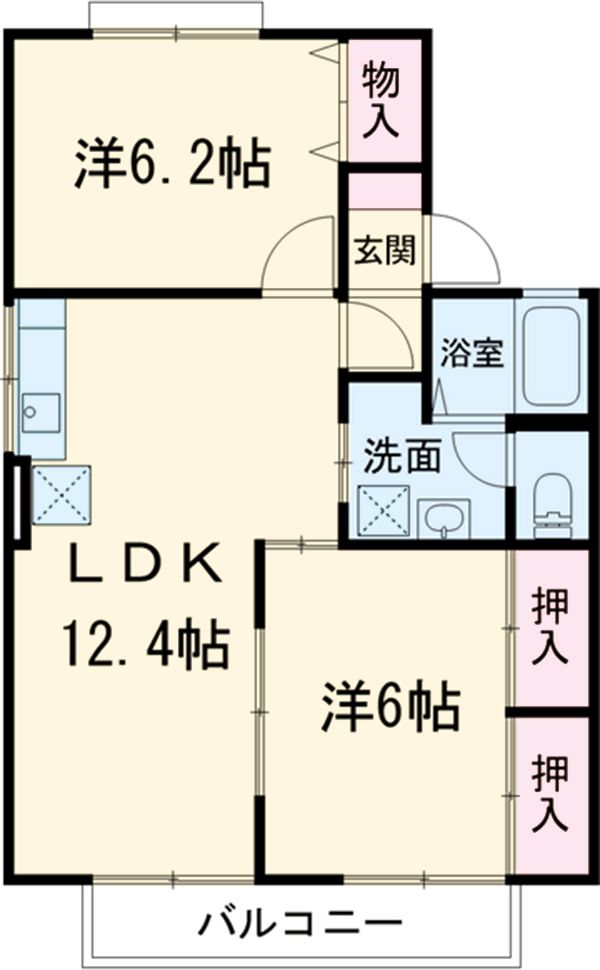 グランシャリオⅡ棟の間取り