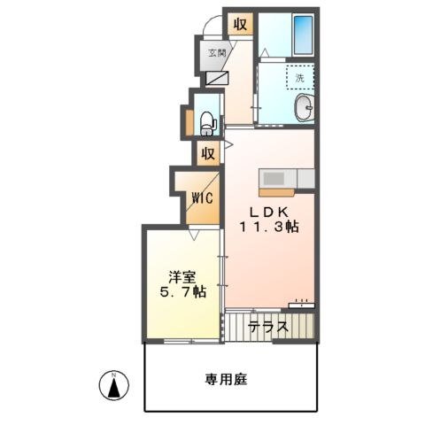 グレースAの間取り