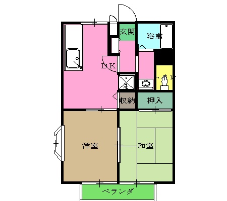 アドバンス多摩B棟の間取り