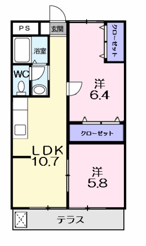 シティハイツ丸地の間取り