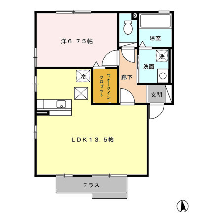 リビングタウン下地II Aの間取り