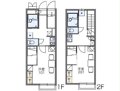 レオパレスアンビシャスの間取り