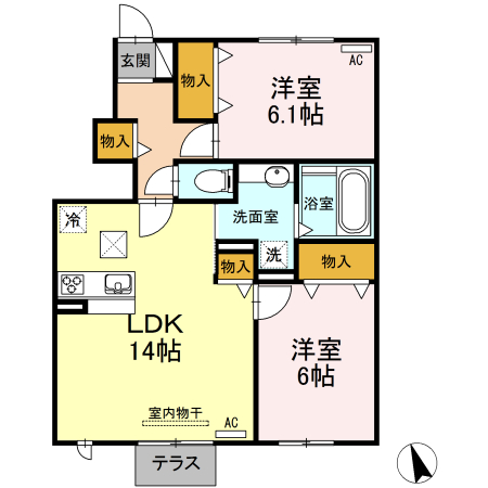 さくら 壱の間取り