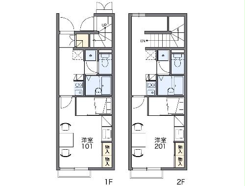 レオパレスNAMINOUEⅠの間取り