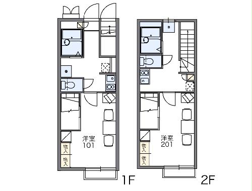 レオパレス山竹の間取り