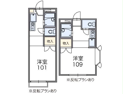 レオパレスFLORIAⅡの間取り