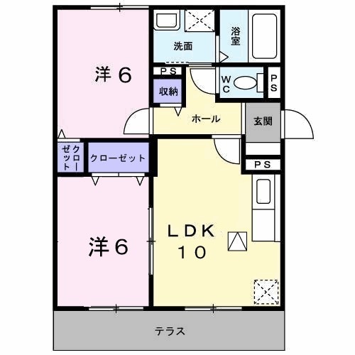 ＬＩＺＥ緑ヶ丘・01010号室の間取り