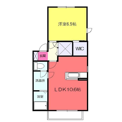 ディアコートKMの間取り