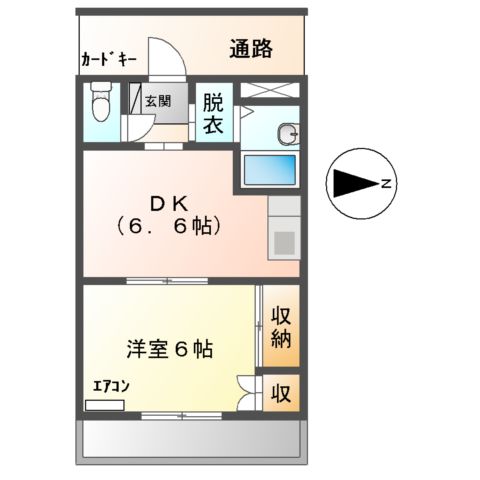 クイーンパレス羽根井の間取り
