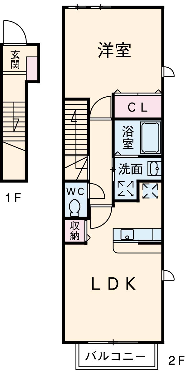 ヴィラス新栄の間取り