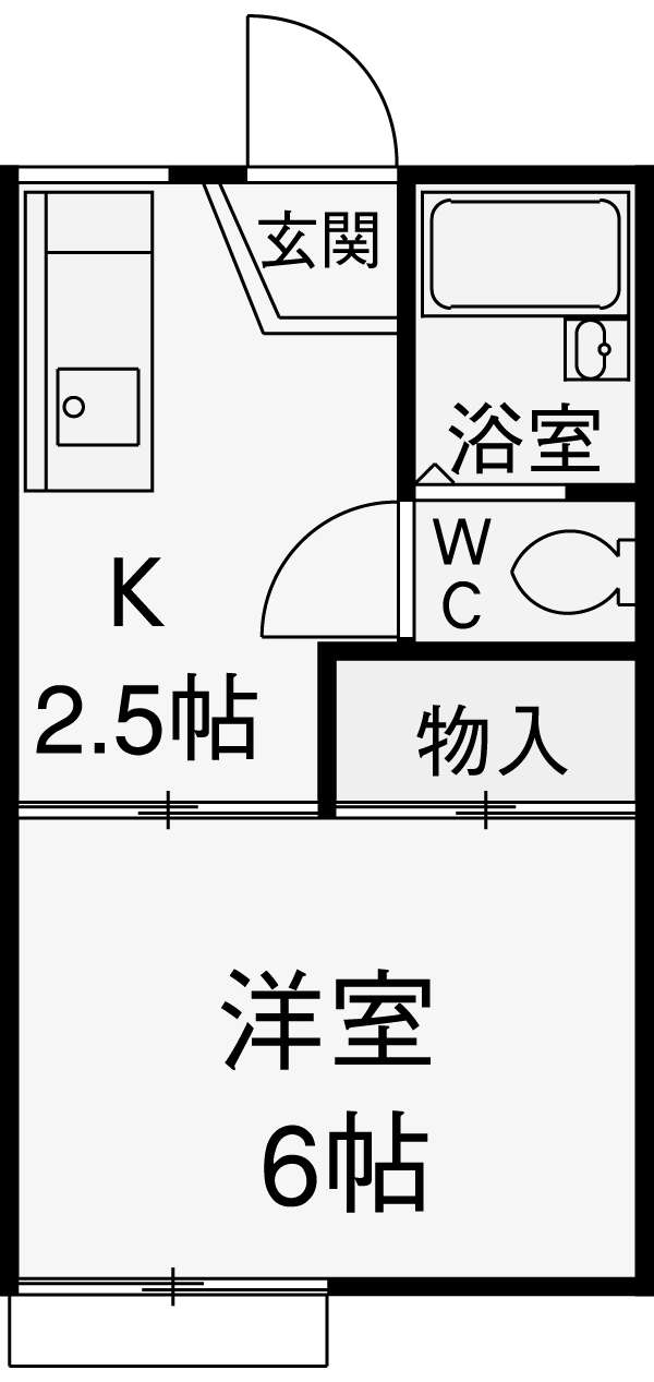 ハイツ第二天平の間取り