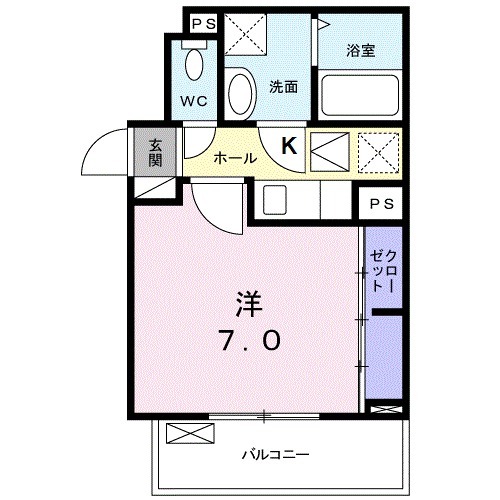グランディア 矢田の間取り