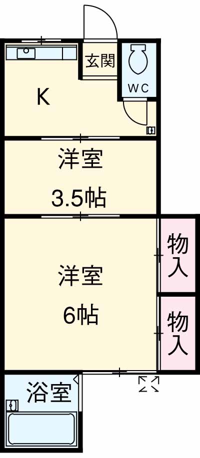 まるたけ荘の間取り