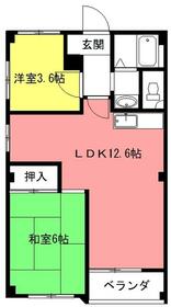 ハイツアップルの間取り