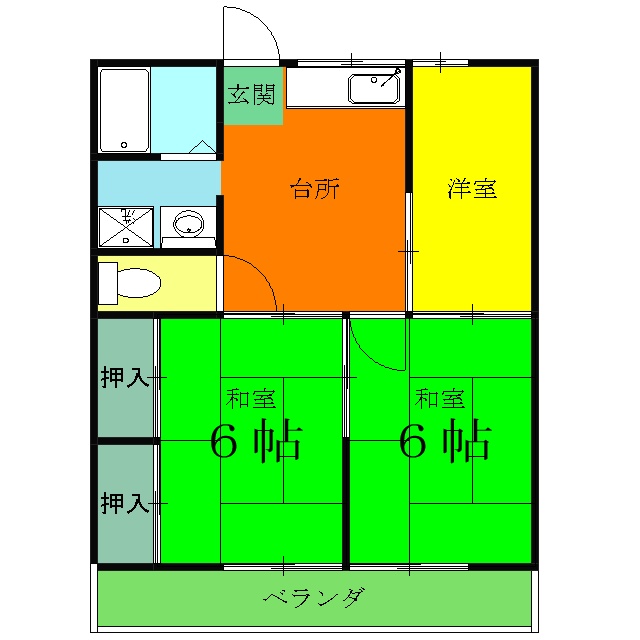 カナイハイツの間取り