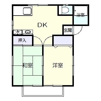 コーポ西田の間取り