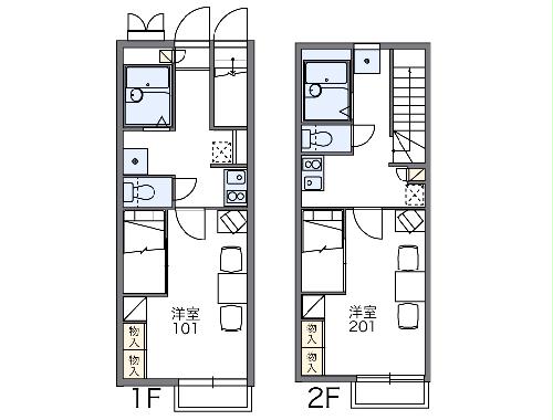 レオパレスリバティ・ハシの間取り