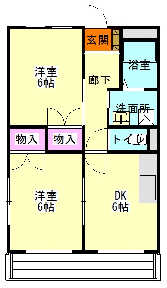 すみれハイツの間取り