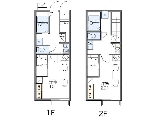 レオパレスリバーサイド上砂の間取り