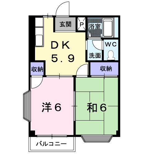カーサ八幡林の間取り