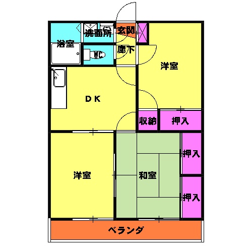 メゾン酔芙蓉の間取り