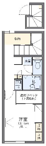 レオパレスKOMOTO邑楽の間取り