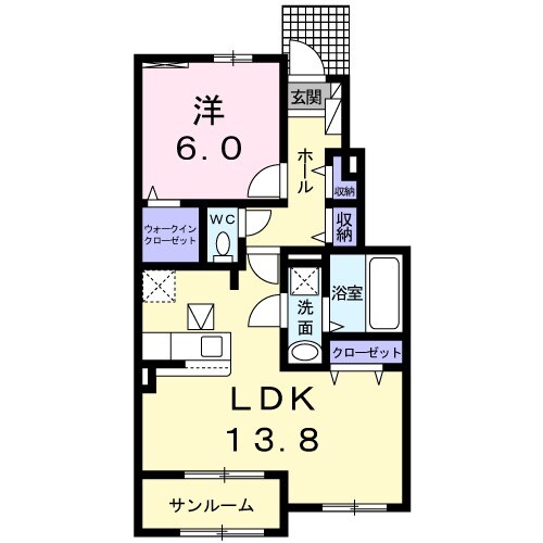 ラ エストレーヤ Bの間取り