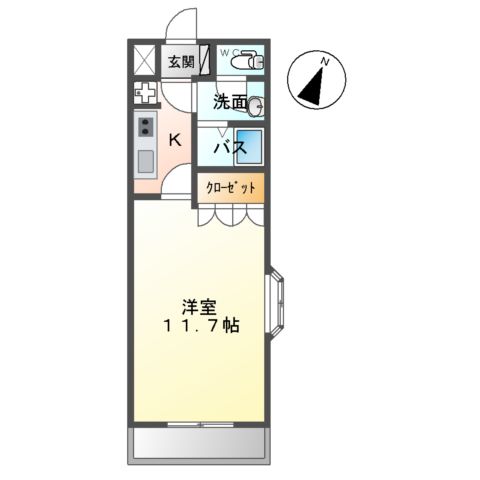 カサ・ベルデⅡの間取り