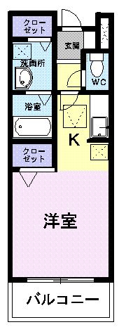 メゾンドパレ２１・01020号室の間取り