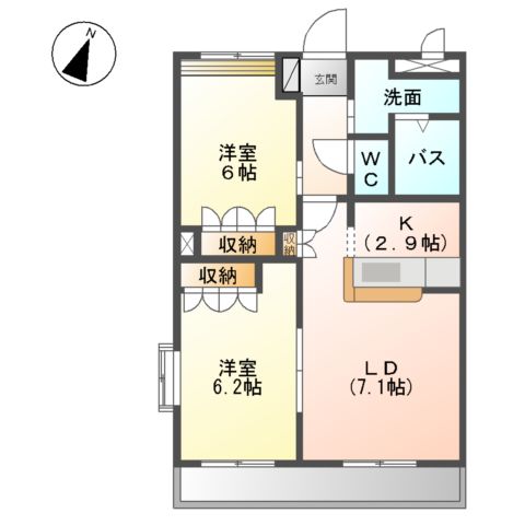 ルミエール南山の間取り