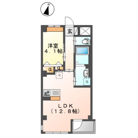 レガリア扇B棟の間取り
