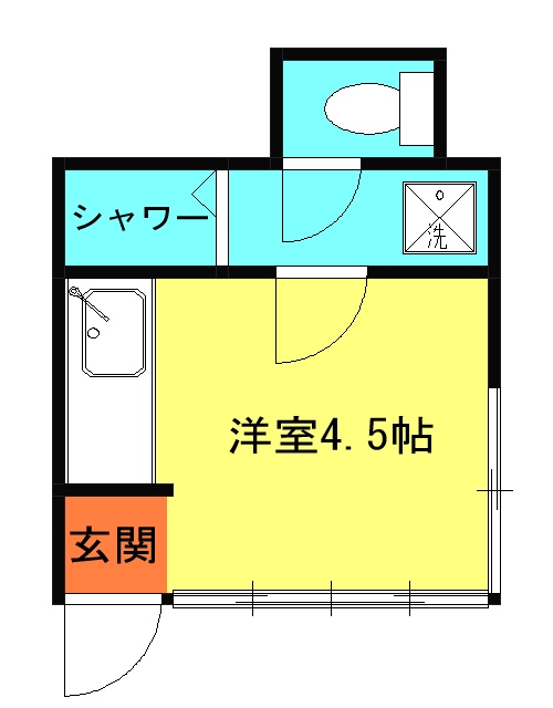 小崎アパートの間取り