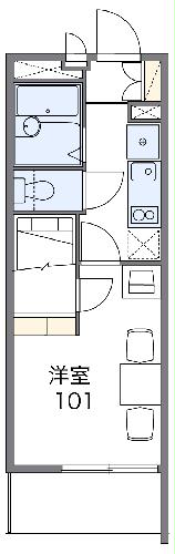 レオパレスコンチェルト2008の間取り