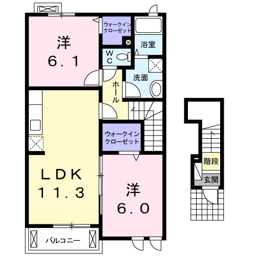 バンベールⅡの間取り