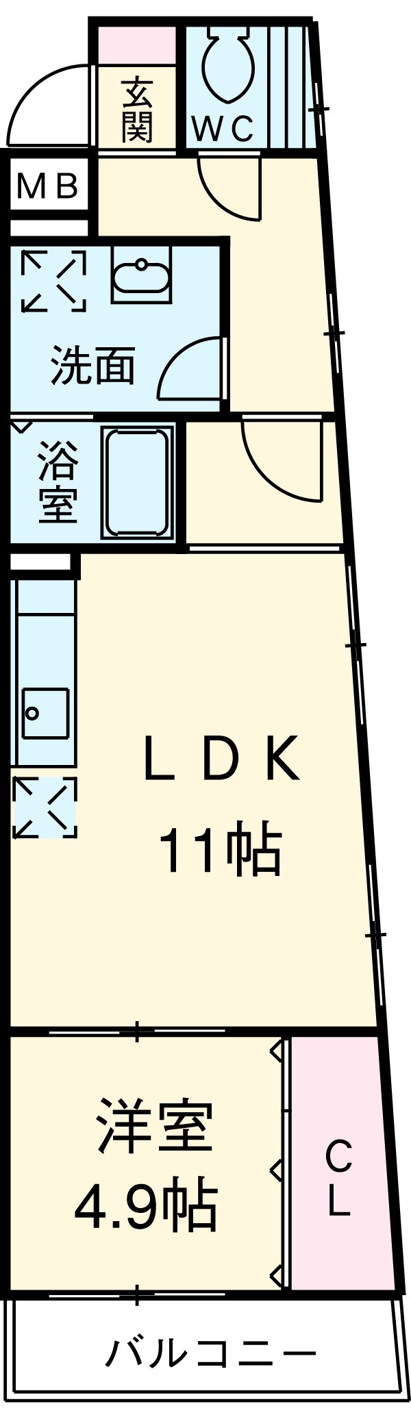 カーサ鈴の間取り