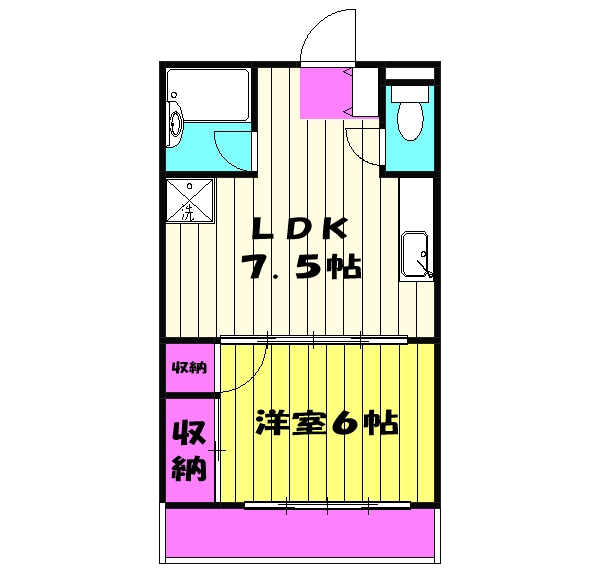 清風マンションの間取り