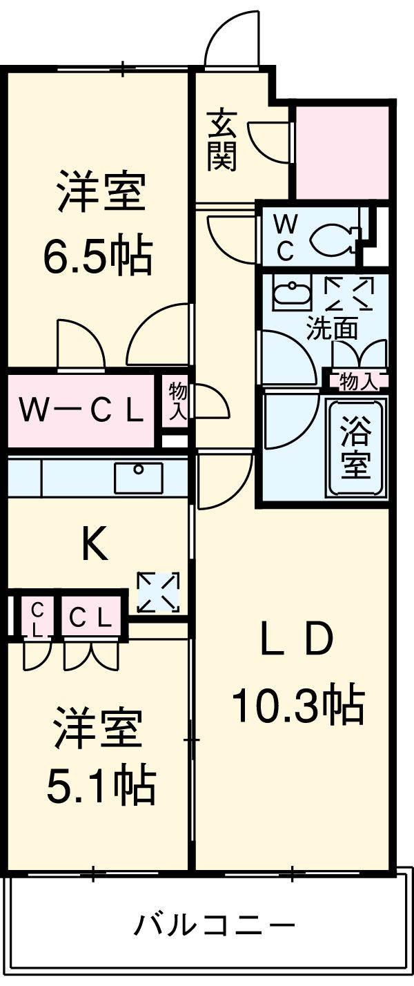 ＨＦ若林公園レジデンスの間取り