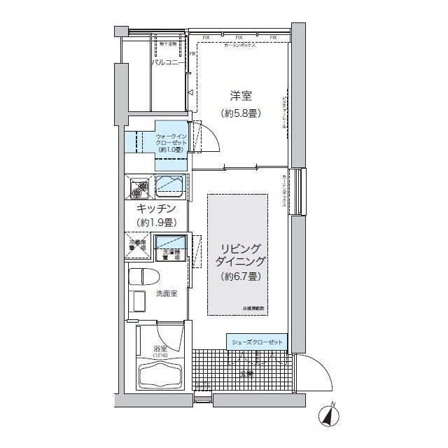 ガーデニエール砧ウエストの間取り