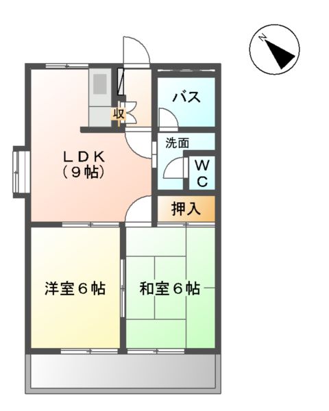 コーポイマージュA棟の間取り