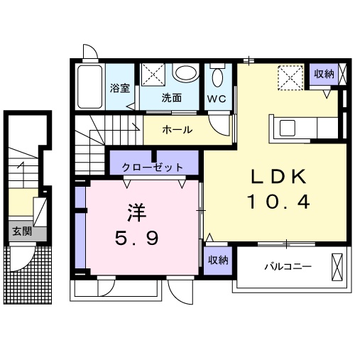 デスパシオ 堀上の間取り