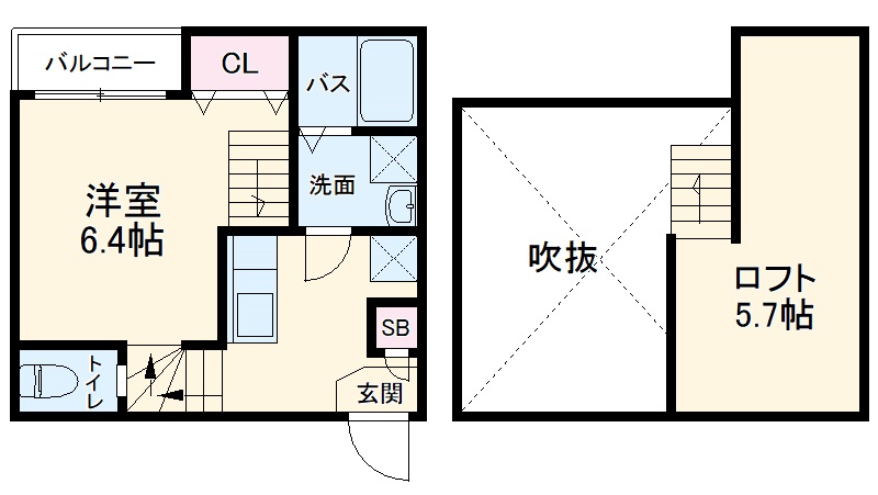 ハーモニーテラス烏森町の間取り